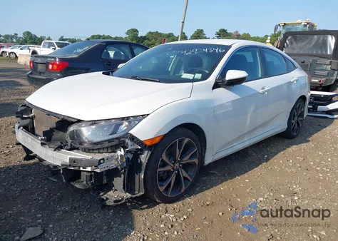 2019 Honda Civic Sport z USA, uszkodzony, nr VIN 2HGFC2F85KH573244